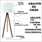 Abajur Golden Tripod