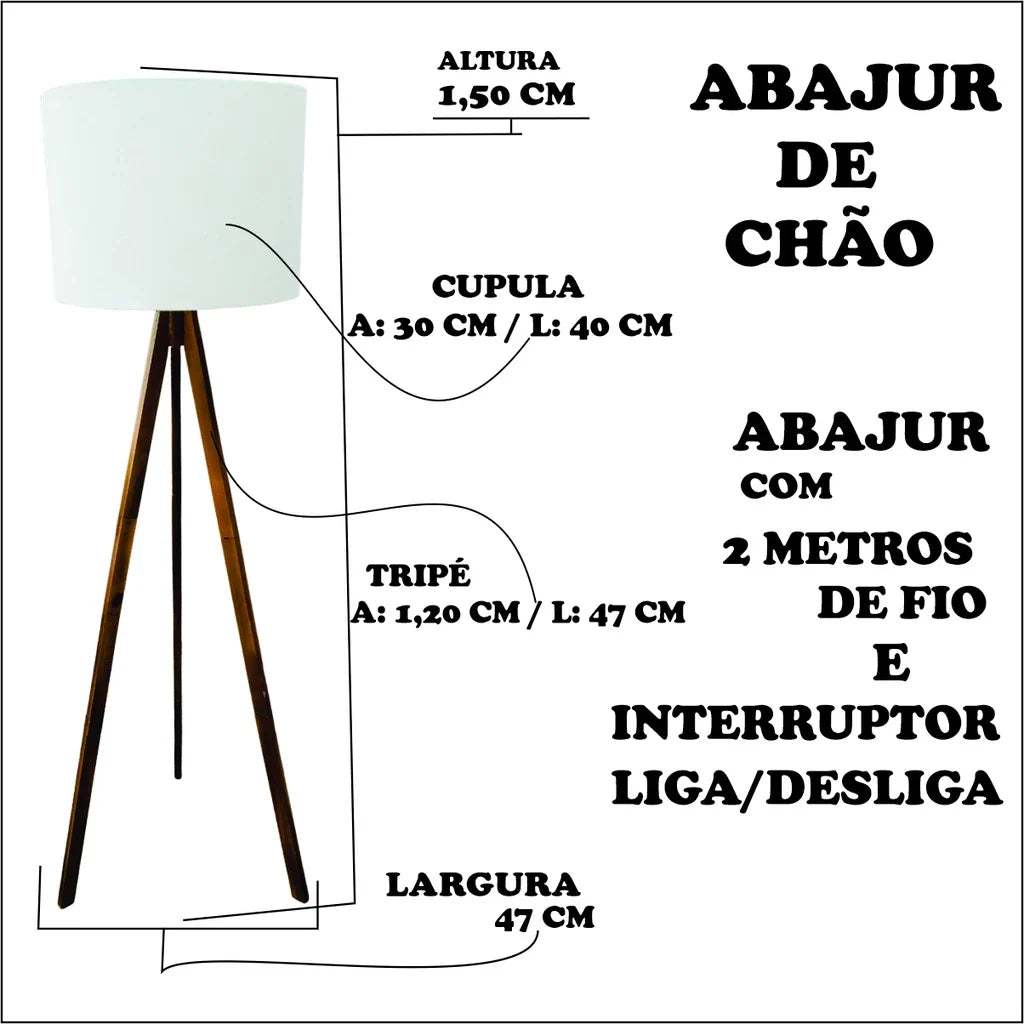 Abajur Golden Tripod