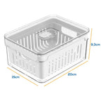 Kit Organizador de Geladeira - Acrilic Line - COMPRE 1 LEVE 2