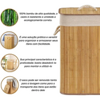Cesto Retangular EcoBambu: Praticidade e Sofisticação