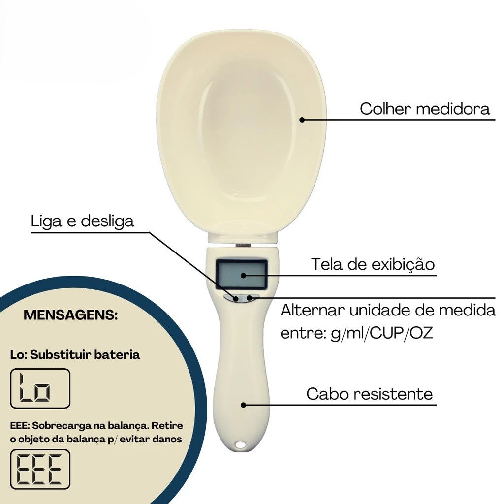 Smart Spoon Precision  Balança Digital Inteligente