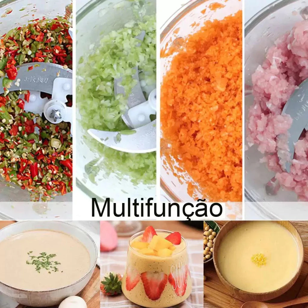 Multiprocessador Elétrico ChefMaster 7X - Potente, Moderno e Durável 🔥