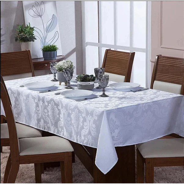 Toalha de Mesa Decorativa Jacquard Luxo