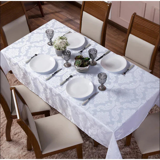 Toalha de Mesa Decorativa Jacquard Luxo