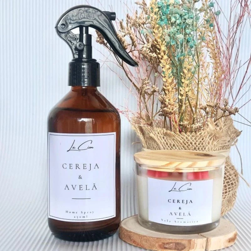 Kit Vela Aromática e Spray - Viver & Sentir