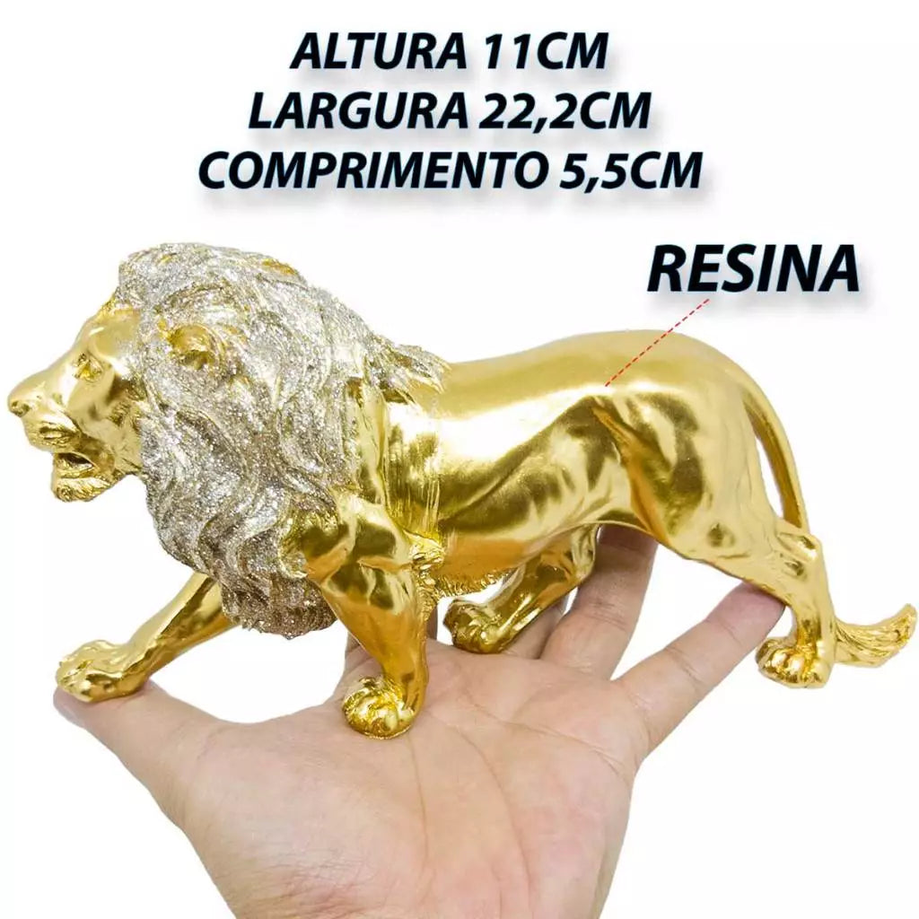 Kit Leão Estatueta Decorativa