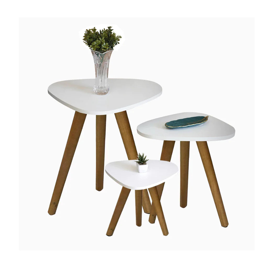 Trio Elegance – Mesinhas Laterais Redondas