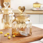 Coração de Cristal - Pote Hermético Premium