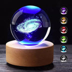 Luminária 3D de Cristal com LED Multicolor